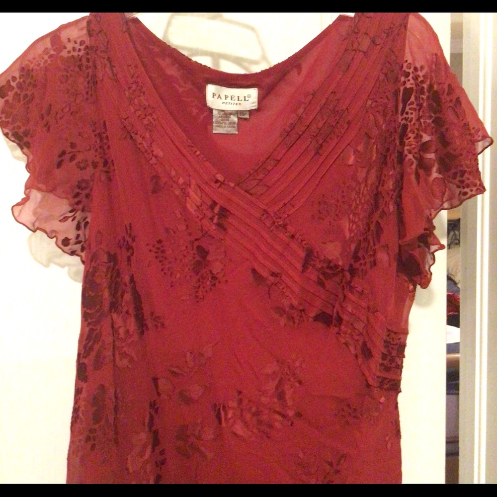 Papelle red size 14P dress
